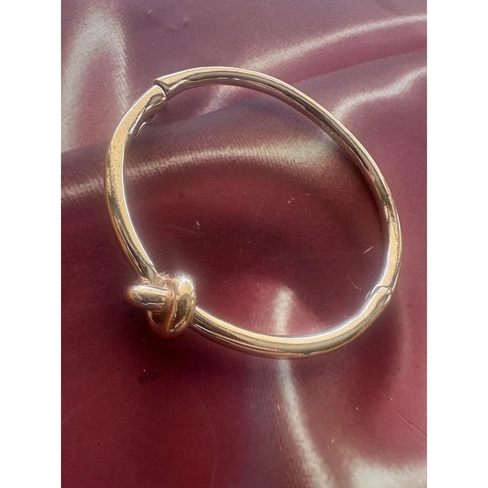Kate Spade New York‎ Sailor Knot Bangle Bracelet Rose Gold Tone Hinged Clasp